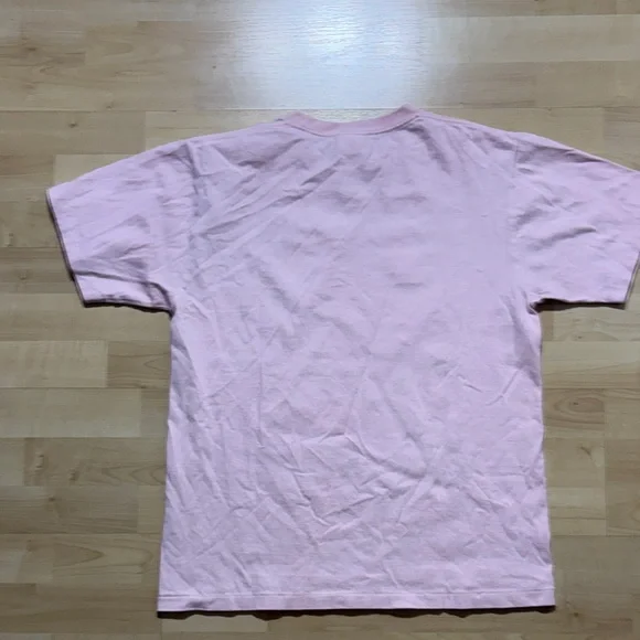 Bape Pink Shark Tee with Silver Zip and Red/Black Graphic - Picture 7 of 8